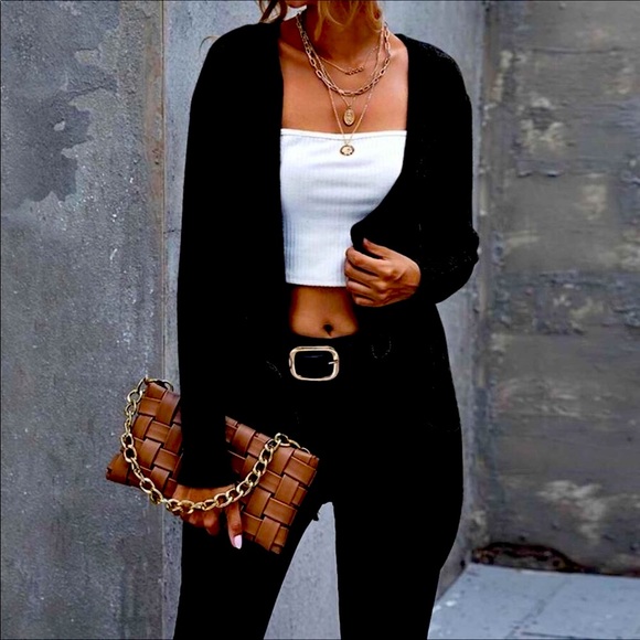 SHEIN Sweaters - FINAL MARK-DOWN CARDIGAN BLACK (OS) ONE-SIZE